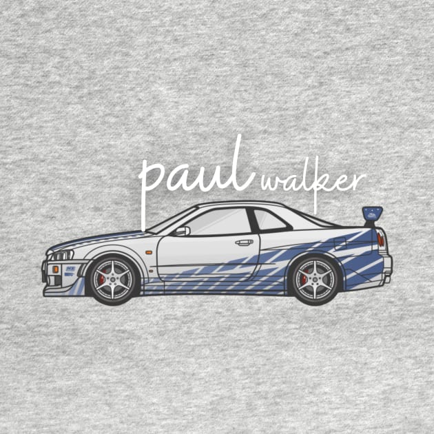 paul walker ( skyline r34 gtr spec ) by MOTOSHIFT